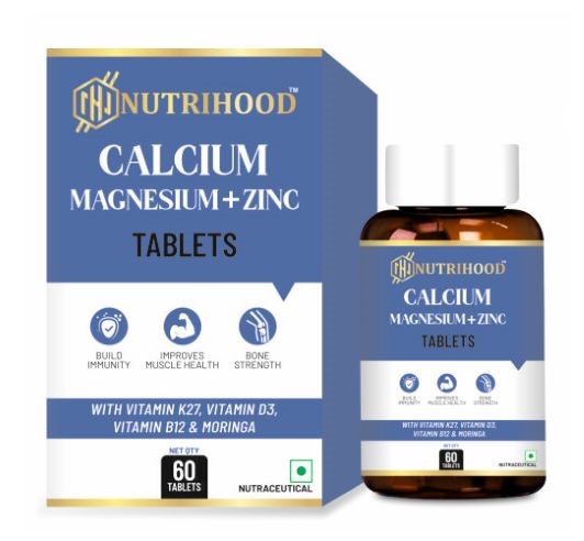 Nutrihood Calcium Magnesium & Zinc (60 Tablets)
